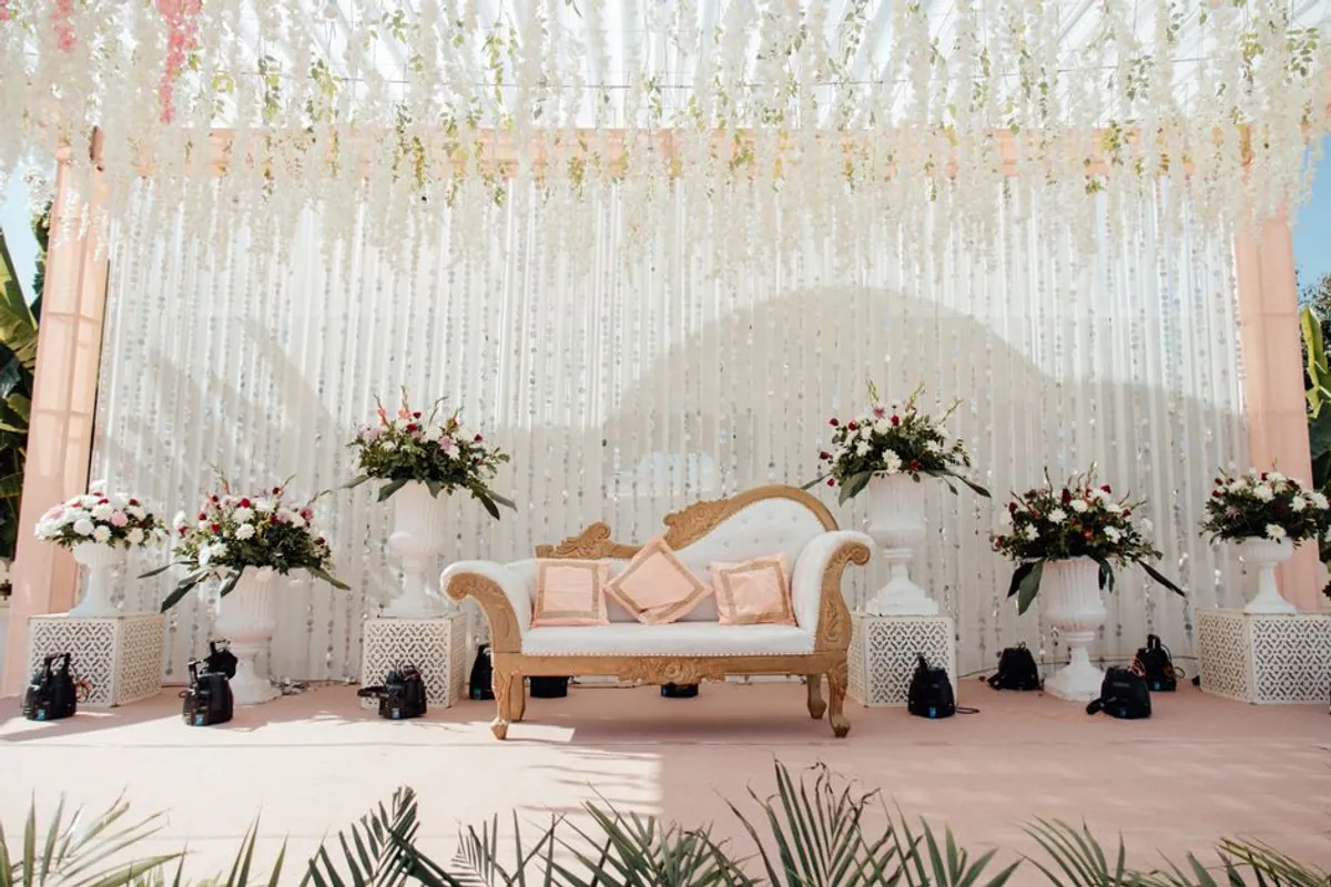 Floral Covered Bridal Dais