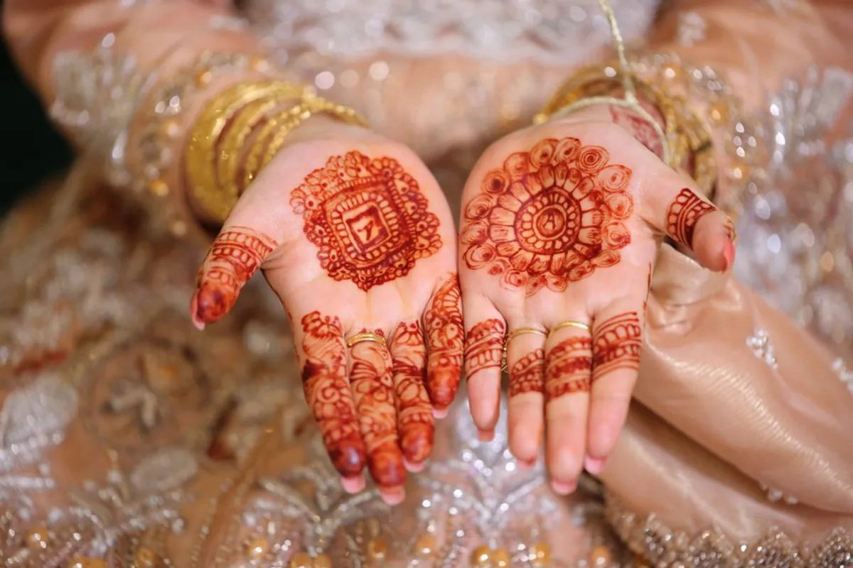 Bridal Henna with Groom Design