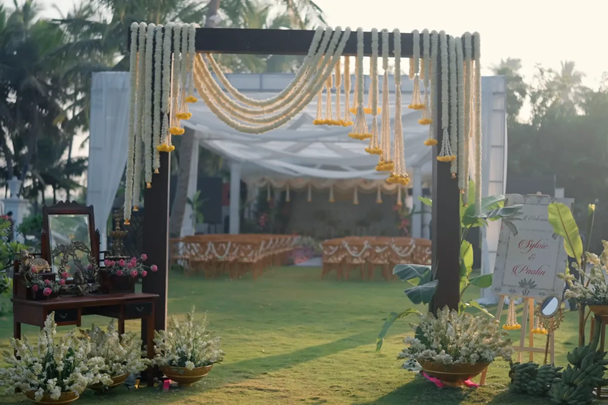 Farmhouse + Poolside Nikkah Setup