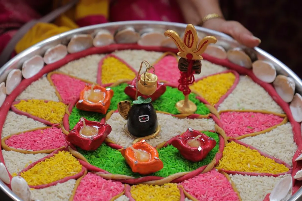 Decorated thaal Package