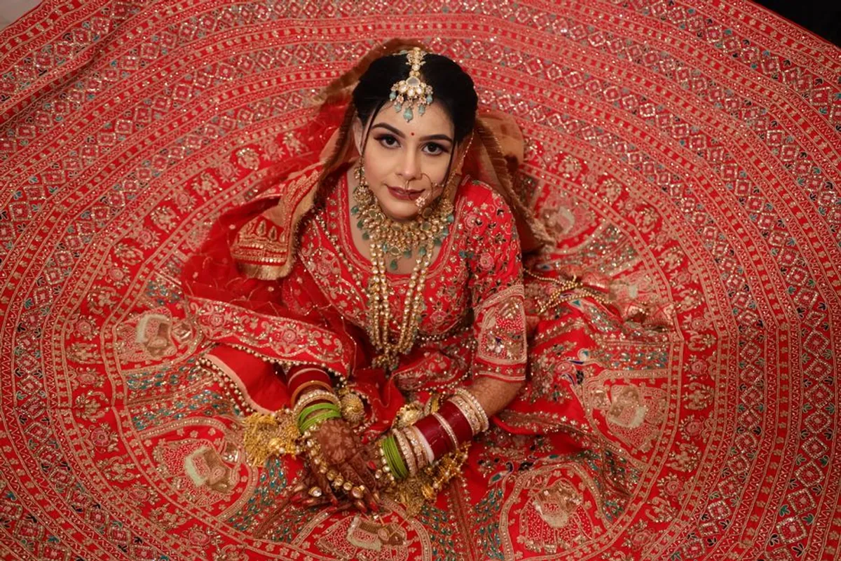 Designer engagement lehenga Package